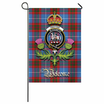 Trotter Tartan Family Crest Garden Flag Royal Thistle Welcome Style - Tartan Vibes Clothing