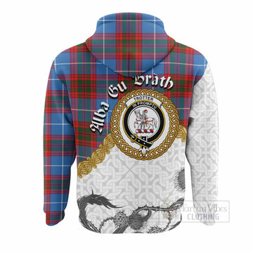 Trotter Tartan Family Crest Hoodie Scottish Highland Warrior Celtic Knot Thistle