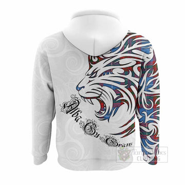 Trotter Tartan Lion Roar Hoodie Alba Gu Brath with Celtic Motifs