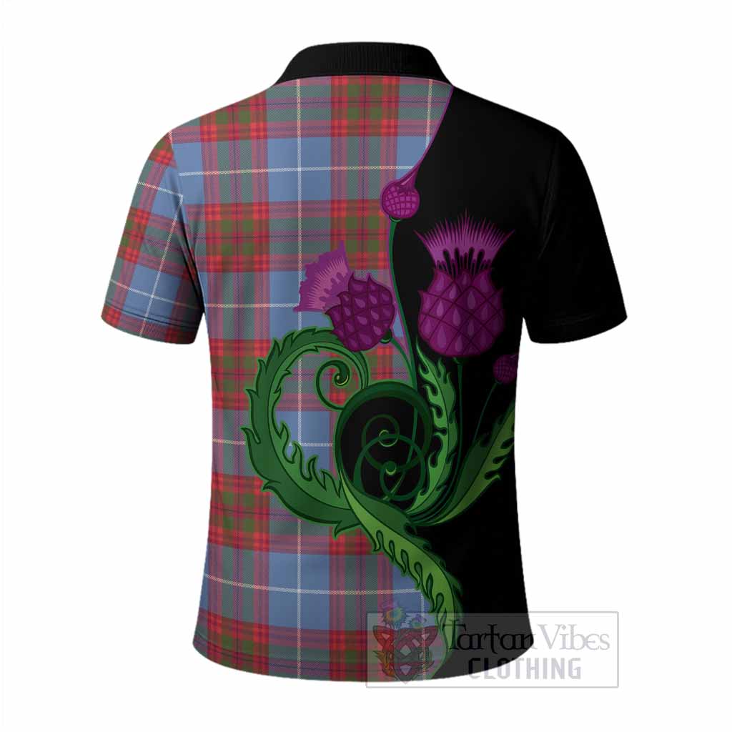 Trotter Tartan Polo Shirt Traditional Scottish Thistle