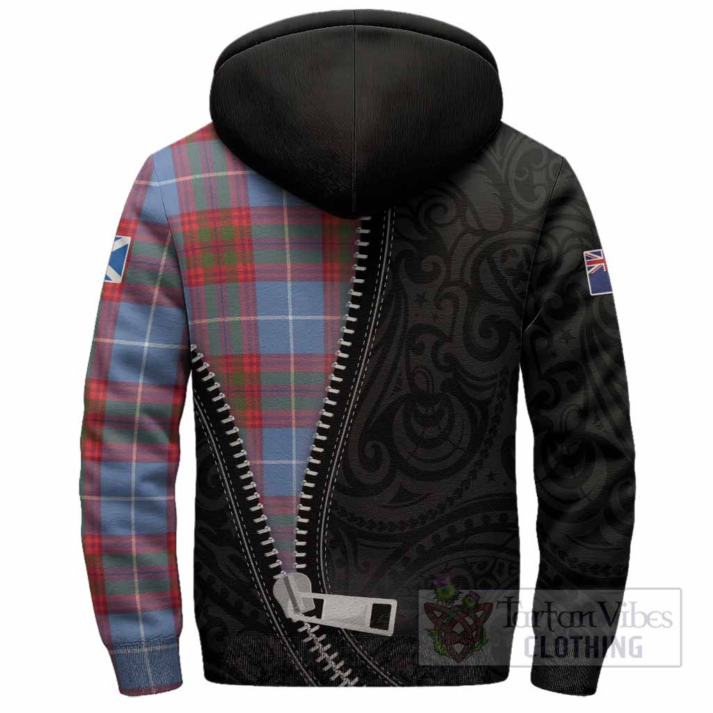 Trotter Tartan Sherpa Hoodie New Zealand Pattern Unique Zipper Stylized