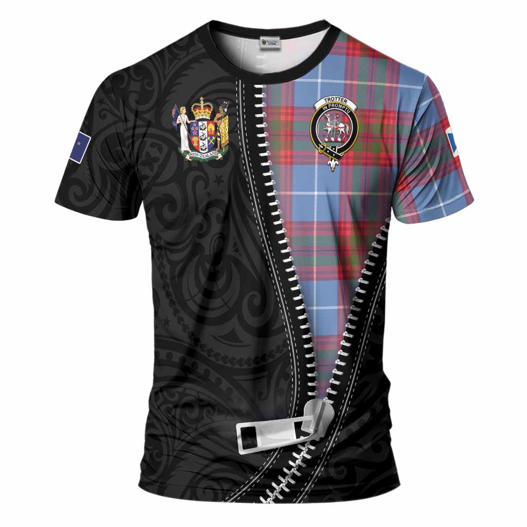 Trotter Tartan T-Shirt New Zealand Pattern Unique Zipper Stylized