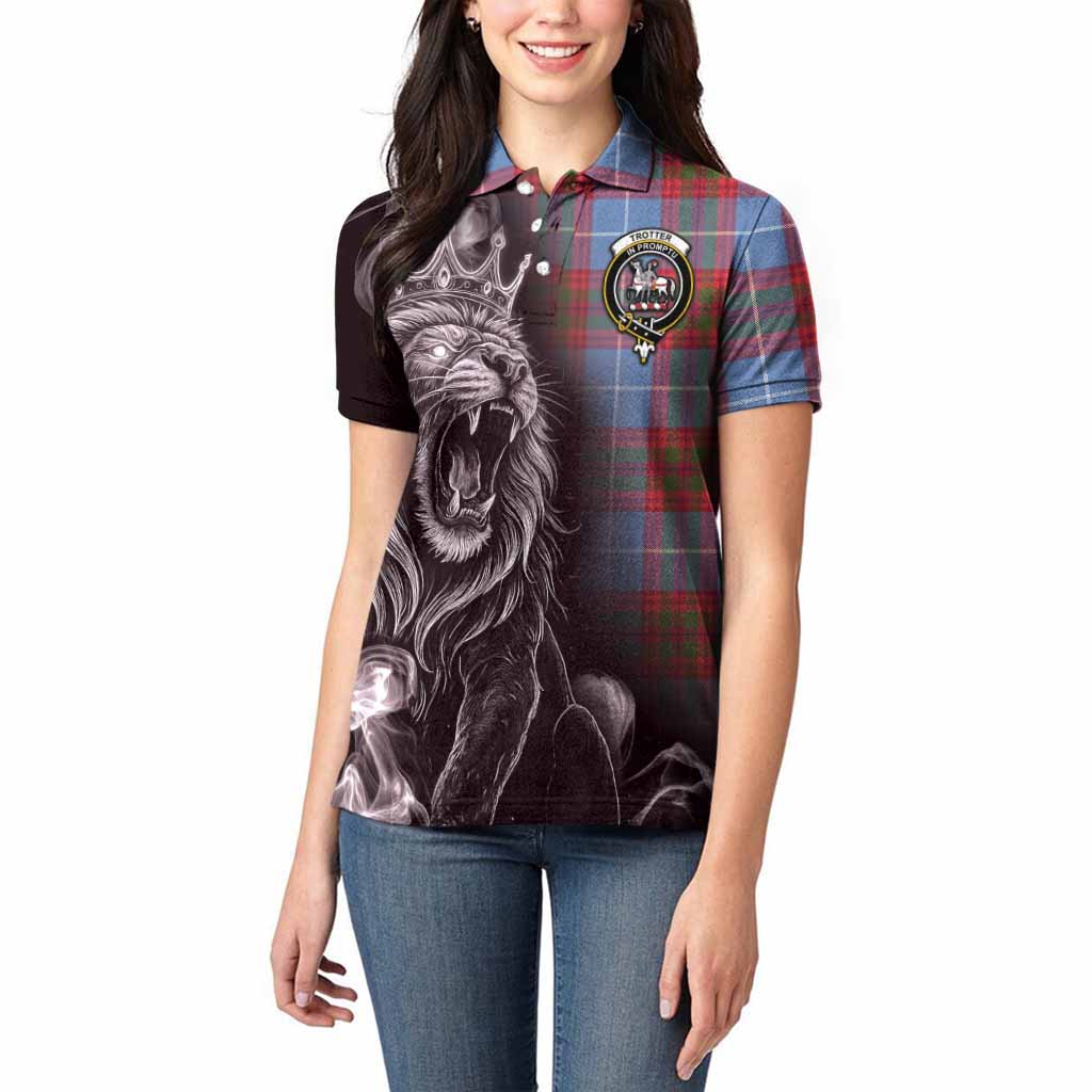 Trotter Tartan Women Polo Shirt Roaring Lion Heritage