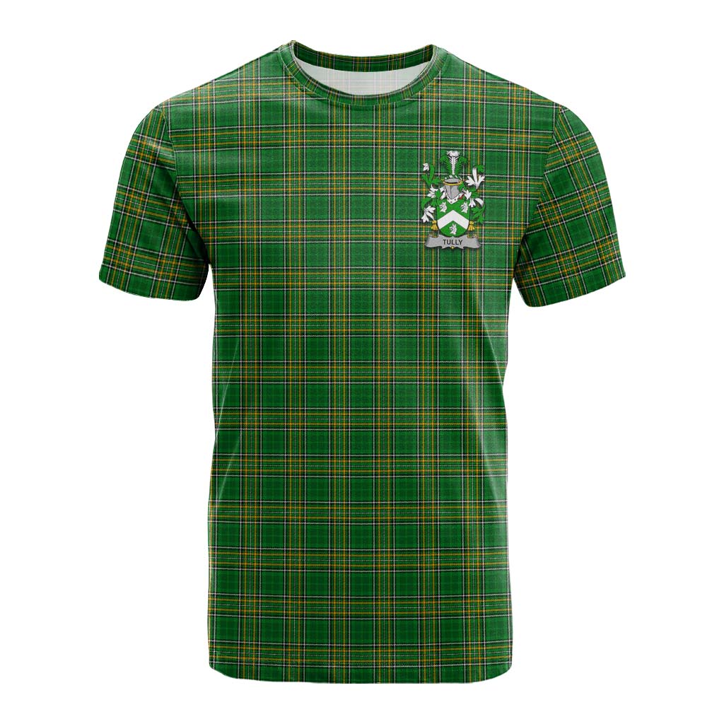 Tully Irish Clan Tartan Cotton T-shirt with Coat of Arms Kid's Shirt - Tartan Vibes Clothing