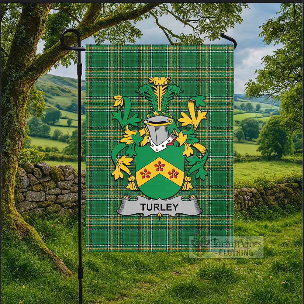 Turkey Irish Clan Tartan Flag with Coat of Arms