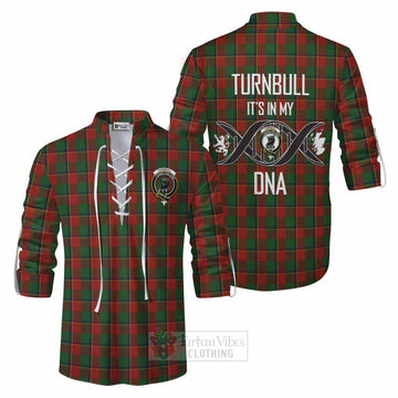 Tartan Vibes Clothing Turnbull Tartan Ghillie Kilt Shirt with Family Crest DNA In Me Style