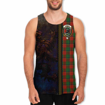 Turnbull Tartan Family Crest Men's Tank Top Alba Gu Brath Be Brave Lion Ancient Style