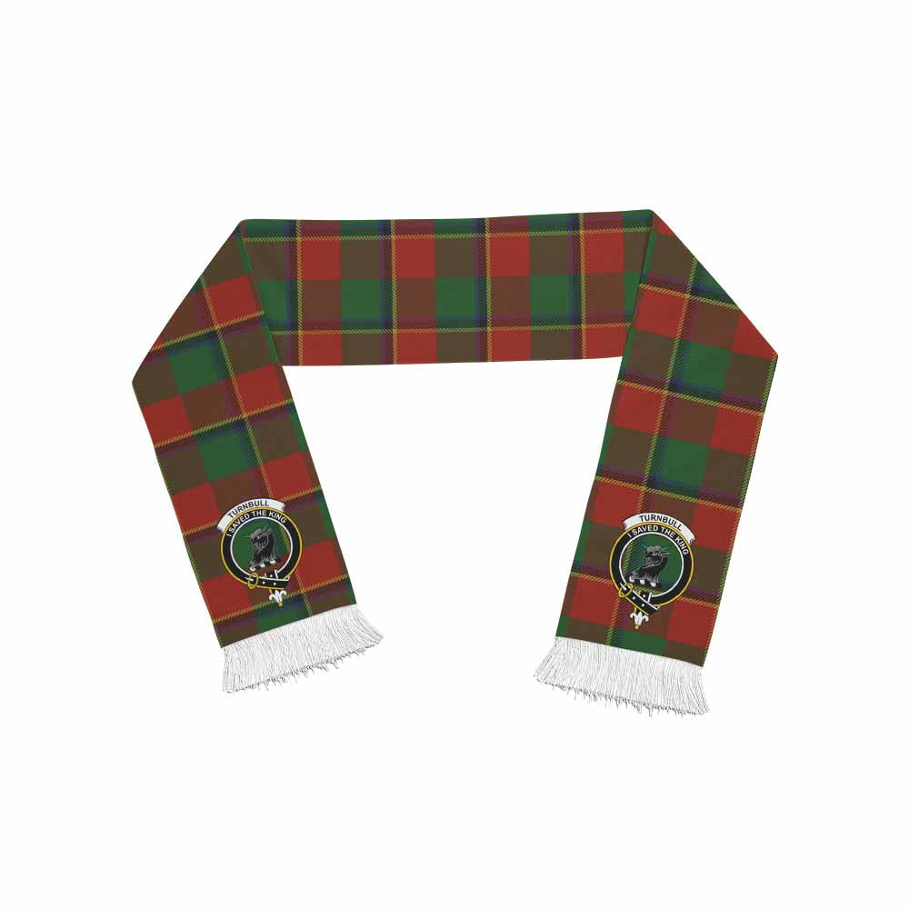 Tartan Vibes Clothing Turnbull Tartan Ruffneck Scarf with Family Crest
