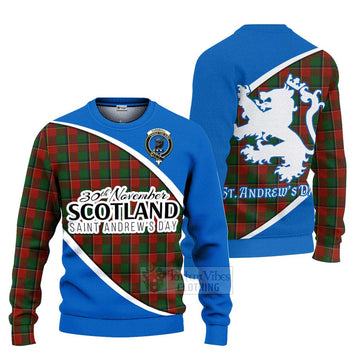 Tartan Vibes Clothing Turnbull Family Crest Tartan Knitted Sweater Celebrate Saint Andrew's Day in Style