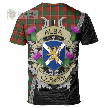 Tartan Vibes Clothing Turnbull Tartan Family Crest T-Shirt Lion Rampant Royal Thistle Shield Celtic Inspired