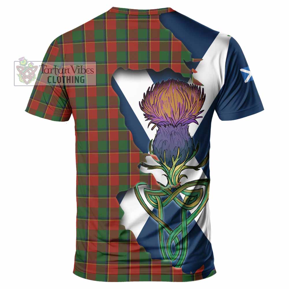 Tartan Vibes Clothing Turnbull Tartan Family Crest T-Shirt Scottish Thistle Celtic Inspired