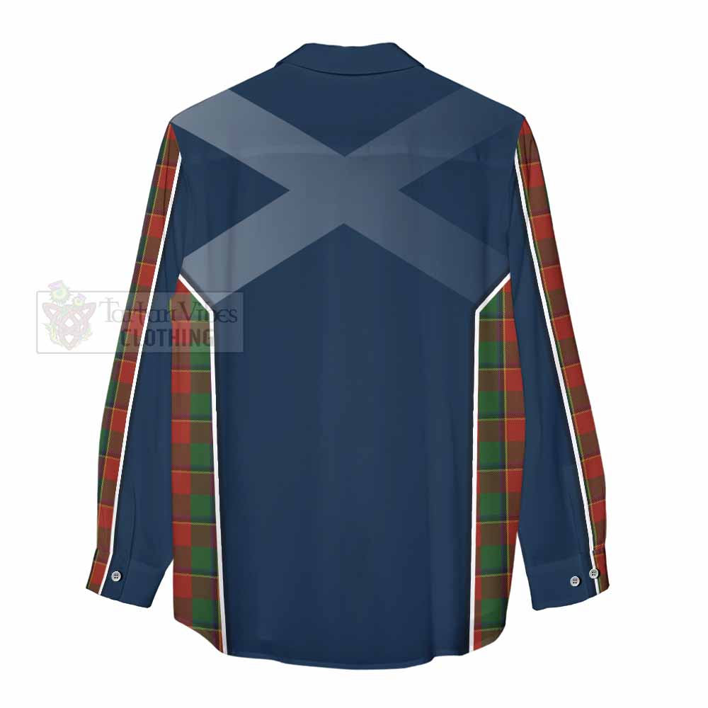 Tartan Vibes Clothing Turnbull Tartan Women's Casual Shirt with Family Crest and Lion Rampant Vibes Sport Style