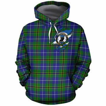 Turnbull Clan Crest In Me Tartan Cotton Hoodie Scotland Flag Style