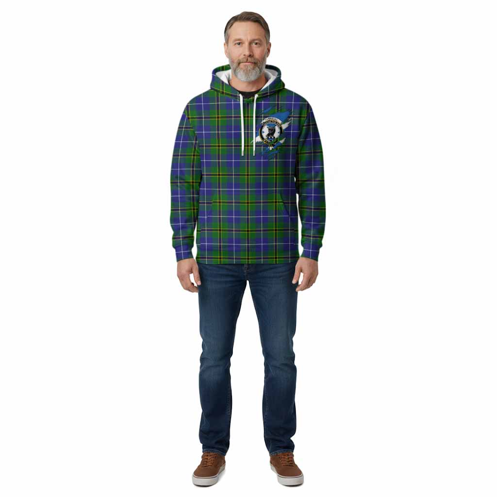 Turnbull Clan Crest In Me Tartan Cotton Hoodie Scotland Flag Style