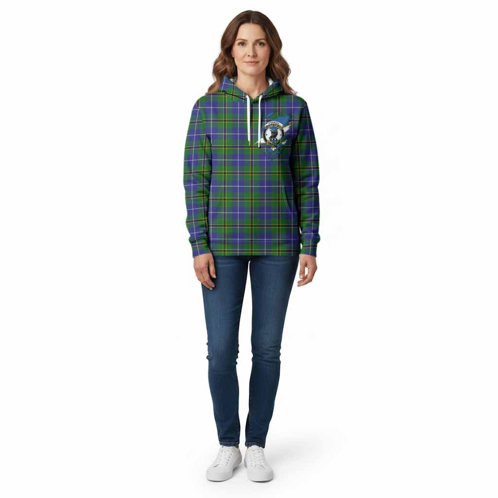 Turnbull Clan Crest In Me Tartan Cotton Hoodie Scotland Flag Style