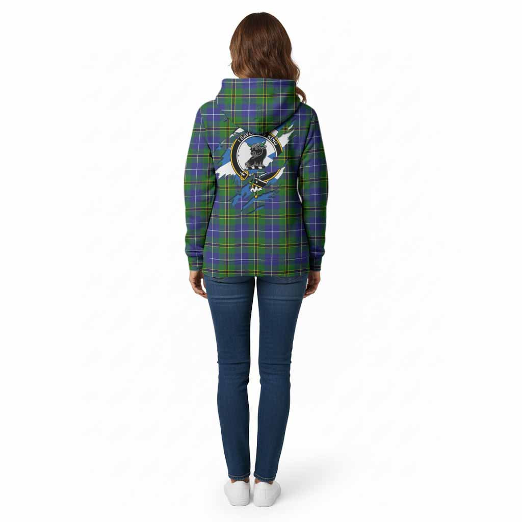 Turnbull Clan Crest In Me Tartan Cotton Hoodie Scotland Flag Style