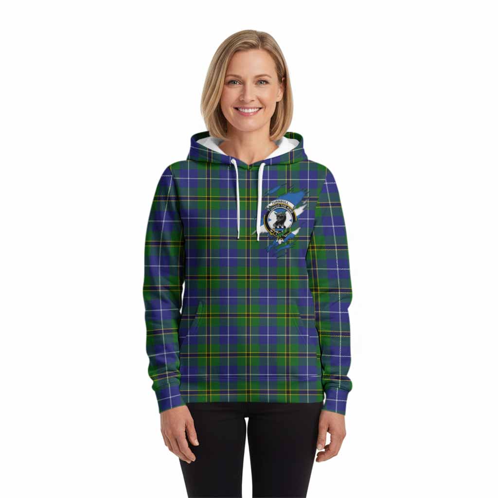 Turnbull Clan Crest In Me Tartan Hoodie Scotland Flag Style