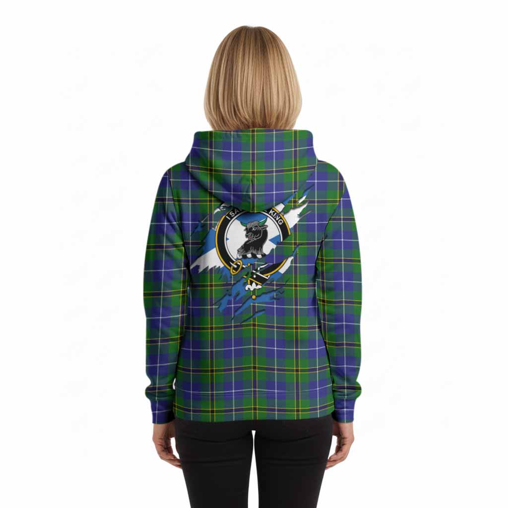 Turnbull Clan Crest In Me Tartan Hoodie Scotland Flag Style
