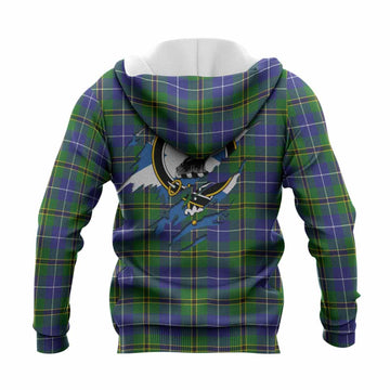 Turnbull Clan Crest In Me Tartan Knitted Hoodie Scotland Flag Style