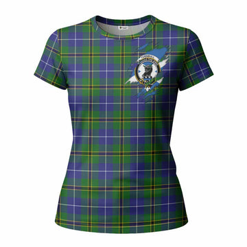 Turnbull Clan Crest In Me Tartan Women T shirt Scotland Flag Style