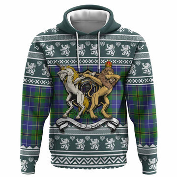 Turnbull Clan Tartan Crest Christmas Hoodie Coat of Arms Funny Style