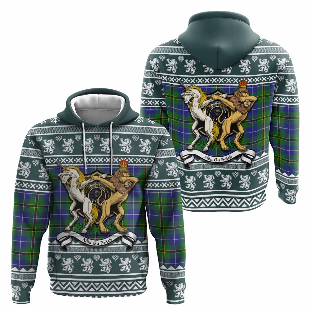 Turnbull Clan Tartan Crest Christmas Hoodie Coat of Arms Funny Style - Tartan Vibes Clothing