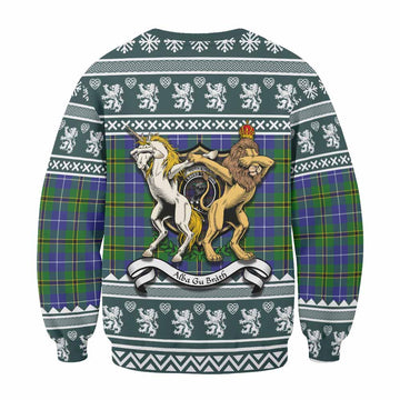 Turnbull Clan Tartan Crest Christmas Sweatshirt Coat of Arms Funny Style