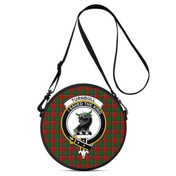 Turnbull Dress Tartan Round Satchel Bags with Family Crest