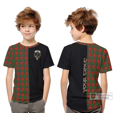 Turnbull Tartan Kid T-Shirt with Family Crest and Half Of Me Style Youth XL Size14 - Tartanvibesclothing Shop