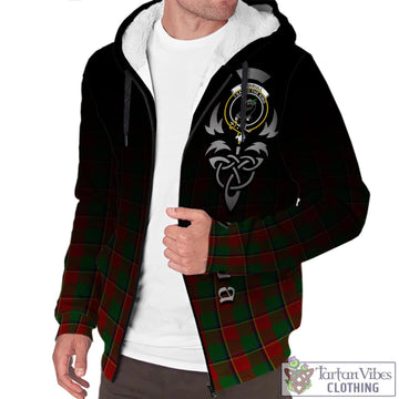 Turnbull Tartan Sherpa Hoodie Featuring Alba Gu Brath Family Crest Celtic Inspired