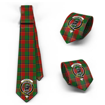 Turnbull Tartan Classic Necktie with Family Crest