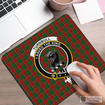 Turnbull Dress Tartan Mouse Pad with Family Crest
