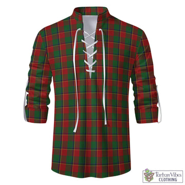 Tartan Vibes Clothing Turnbull Dress Tartan Men's Scottish Traditional Jacobite Ghillie Kilt Shirt