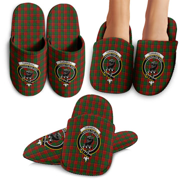 Turnbull Dress Tartan Home Slippers with Family Crest