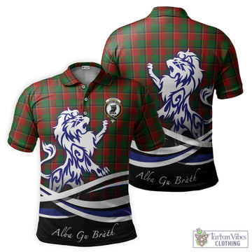Turnbull Tartan Polo Shirt with Alba Gu Brath Regal Lion Emblem