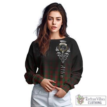 Turnbull Dress Tartan Sweatshirt Featuring Alba Gu Brath Family Crest Celtic Inspired