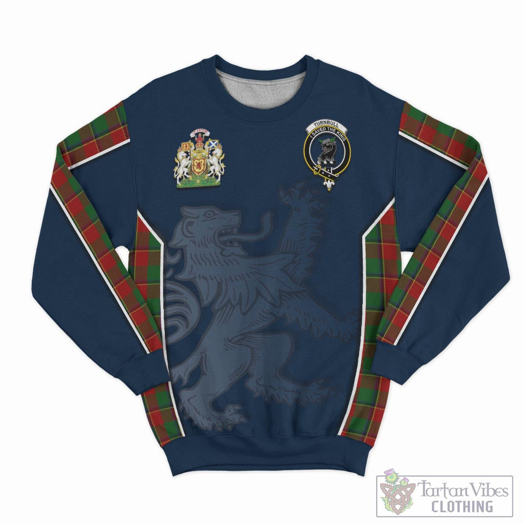 Tartan Vibes Clothing Turnbull Dress Tartan Sweater with Family Crest and Lion Rampant Vibes Sport Style