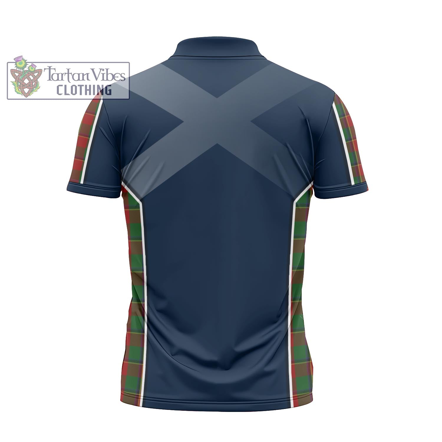 Tartan Vibes Clothing Turnbull Dress Tartan Zipper Polo Shirt with Family Crest and Lion Rampant Vibes Sport Style