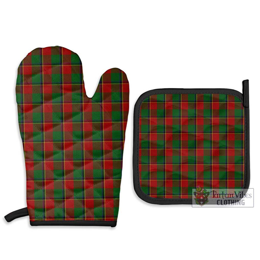 Turnbull Tartan Combo Oven Mitt & Pot-Holder Combo 1 Oven Mitt & 2 Pot-Holder Black - Tartan Vibes Clothing