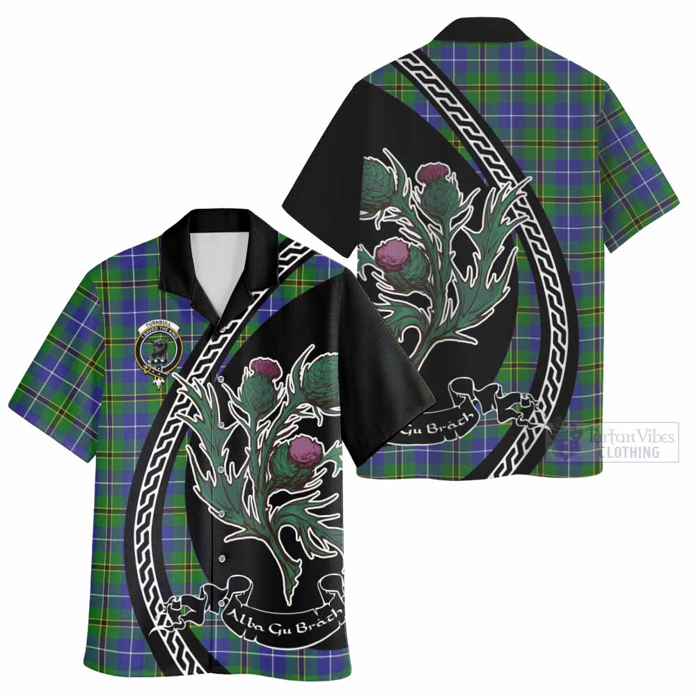 Turnbull Family Crest Tartan Hawaiian Shirt Alba Thistle Inspired - Tartan Vibes Clothing