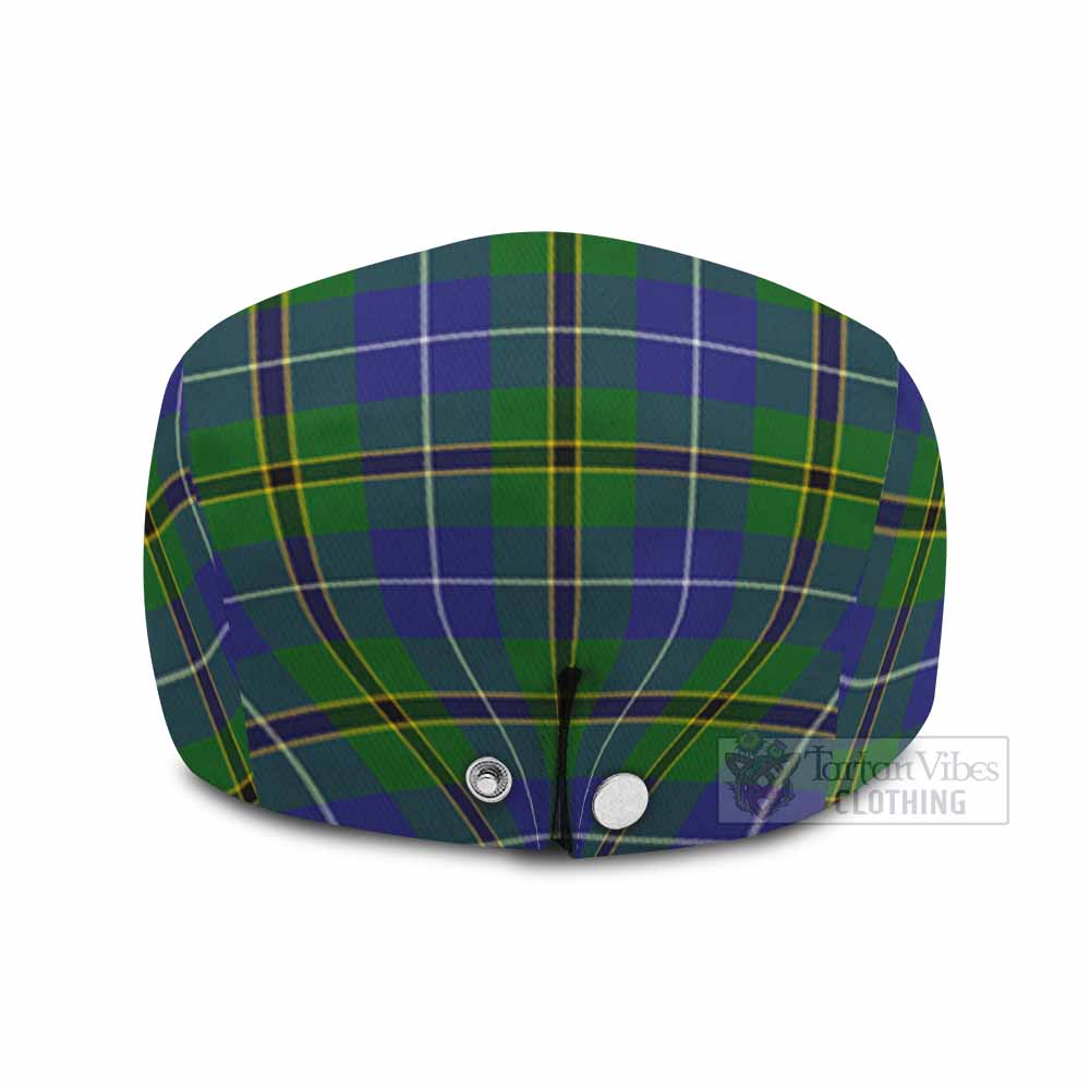 Turnbull Family Crest Tartan Jeff Cap, Tartan Flat Cap