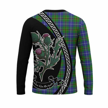 Turnbull Family Crest Tartan Long Sleeve T-Shirt Alba Thistle Inspired - Tartan Vibes Clothing