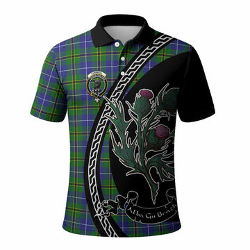 Turnbull Family Crest Tartan Polo Shirt Alba Thistle Inspired