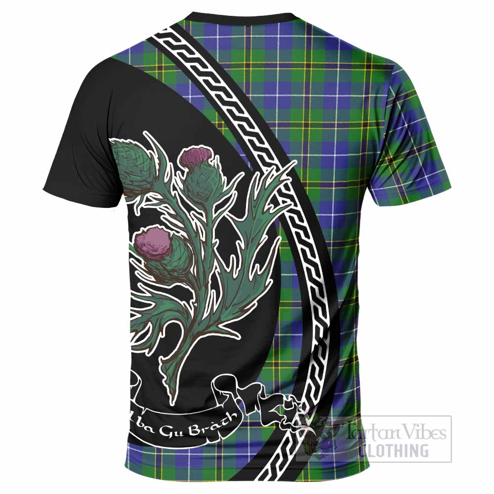 Turnbull Family Crest Tartan T-Shirt Alba Thistle Inspired - Tartan Vibes Clothing