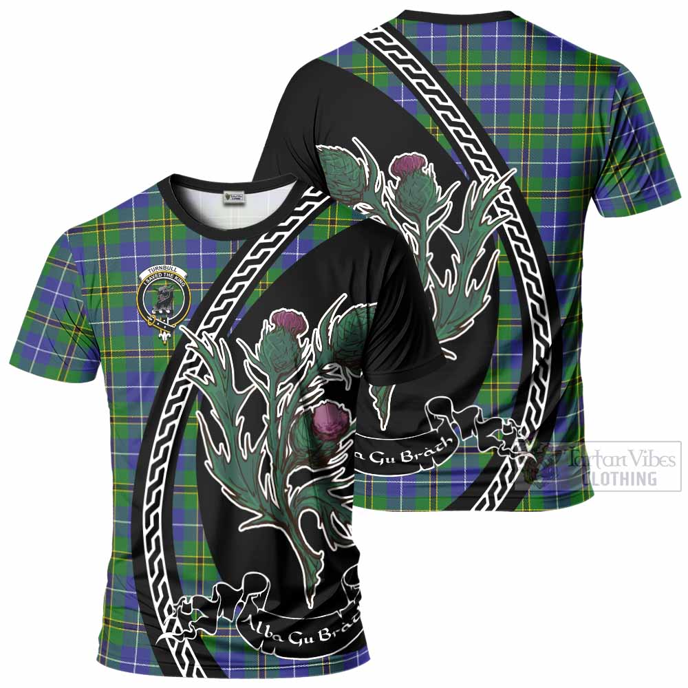 Turnbull Family Crest Tartan T-Shirt Alba Thistle Inspired - Tartan Vibes Clothing