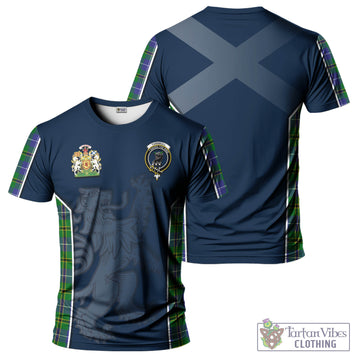 Turnbull Hunting Tartan T-Shirt with Family Crest and Lion Rampant Vibes Sport Style