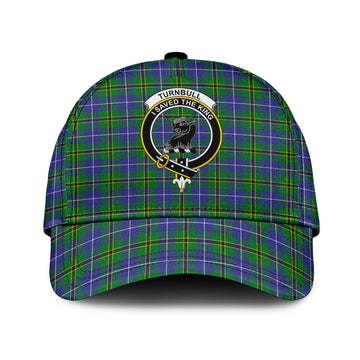 Turnbull Hunting Tartan Classic Cap with Family Crest