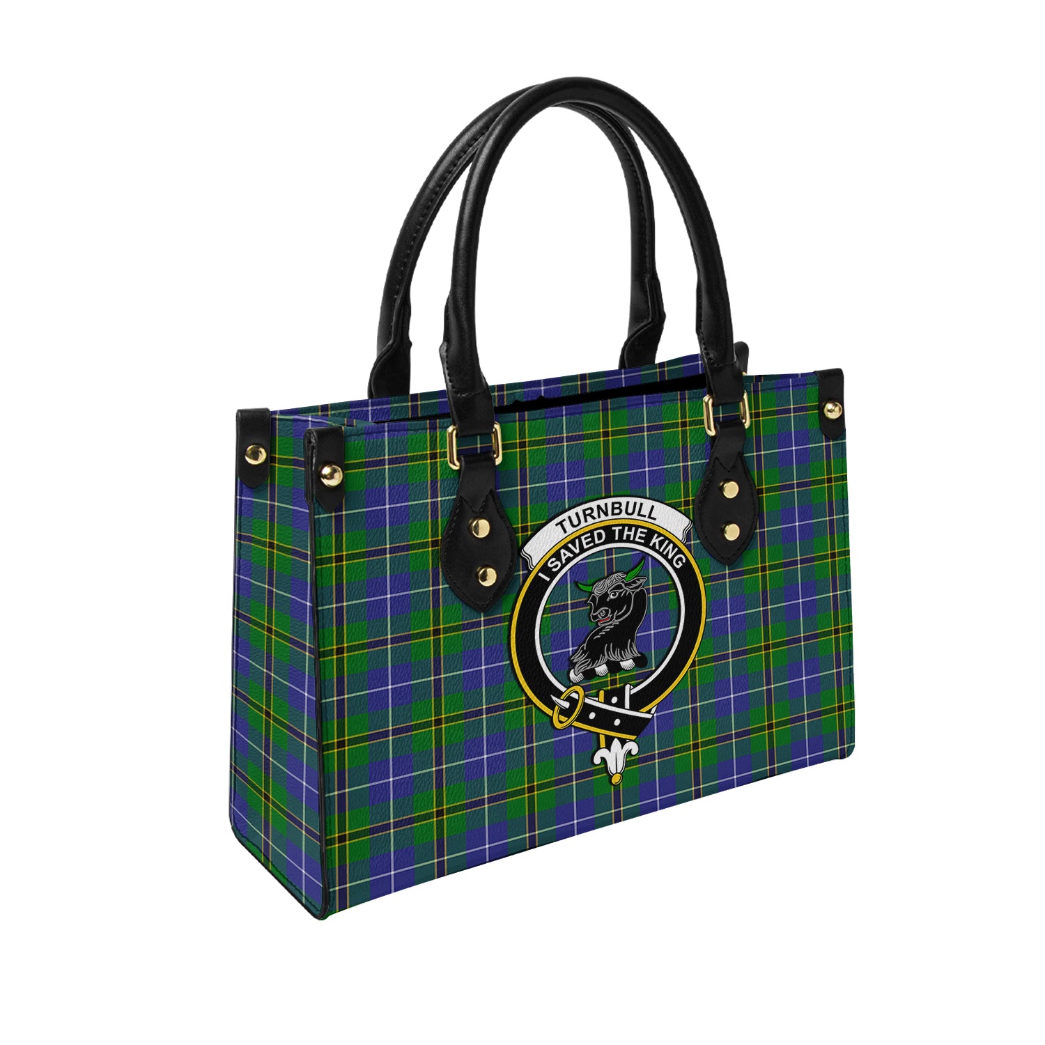 turnbull-hunting-tartan-leather-bag-with-family-crest