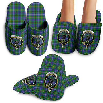 Turnbull Hunting Tartan Home Slippers with Family Crest