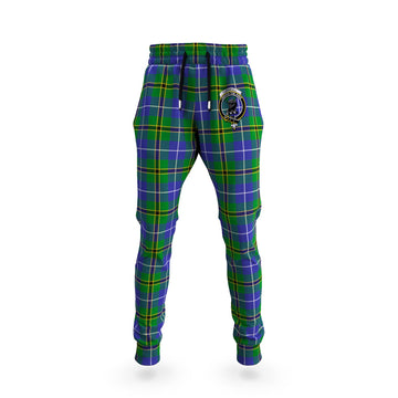 Turnbull Hunting Tartan Joggers Pants with Family Crest
